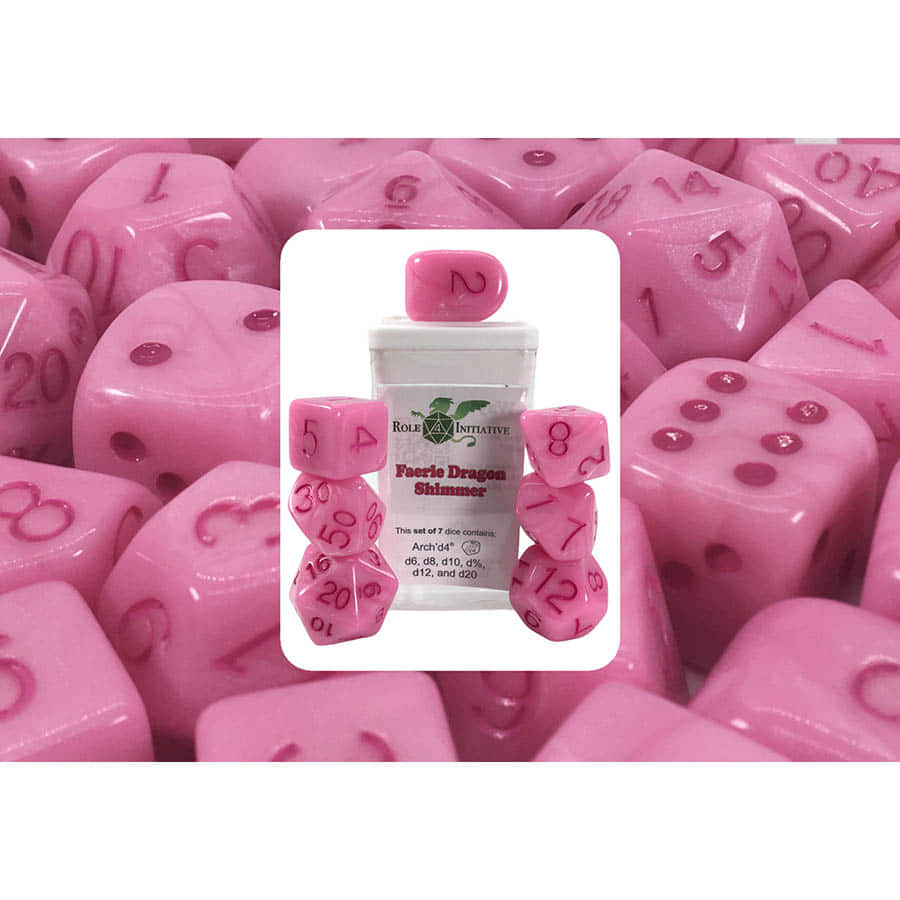 Role 4 Initiative Faerie Dragon Shimmer Poly 7 Dice Set | Dragon's Lair Comics and Fantasy Houston TX