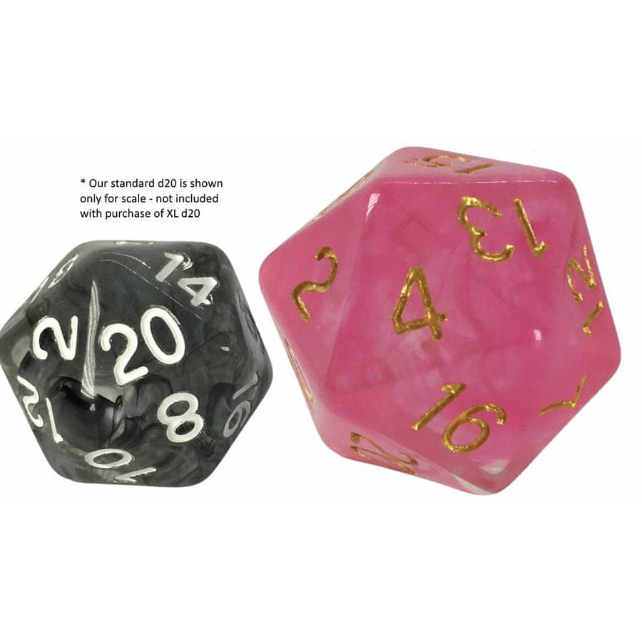 Role 4 Initiative: XL D20: Diffusion Rose Gold | Dragon's Lair Comics and Fantasy Houston TX
