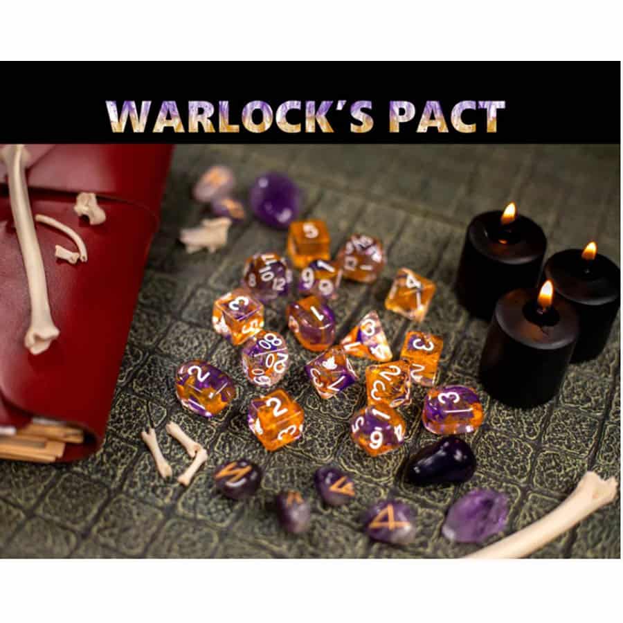 Roll 4 Initiatve Diffusion Warlocks Pact Poly 7 Sice Set | Dragon's Lair Comics and Fantasy Houston TX