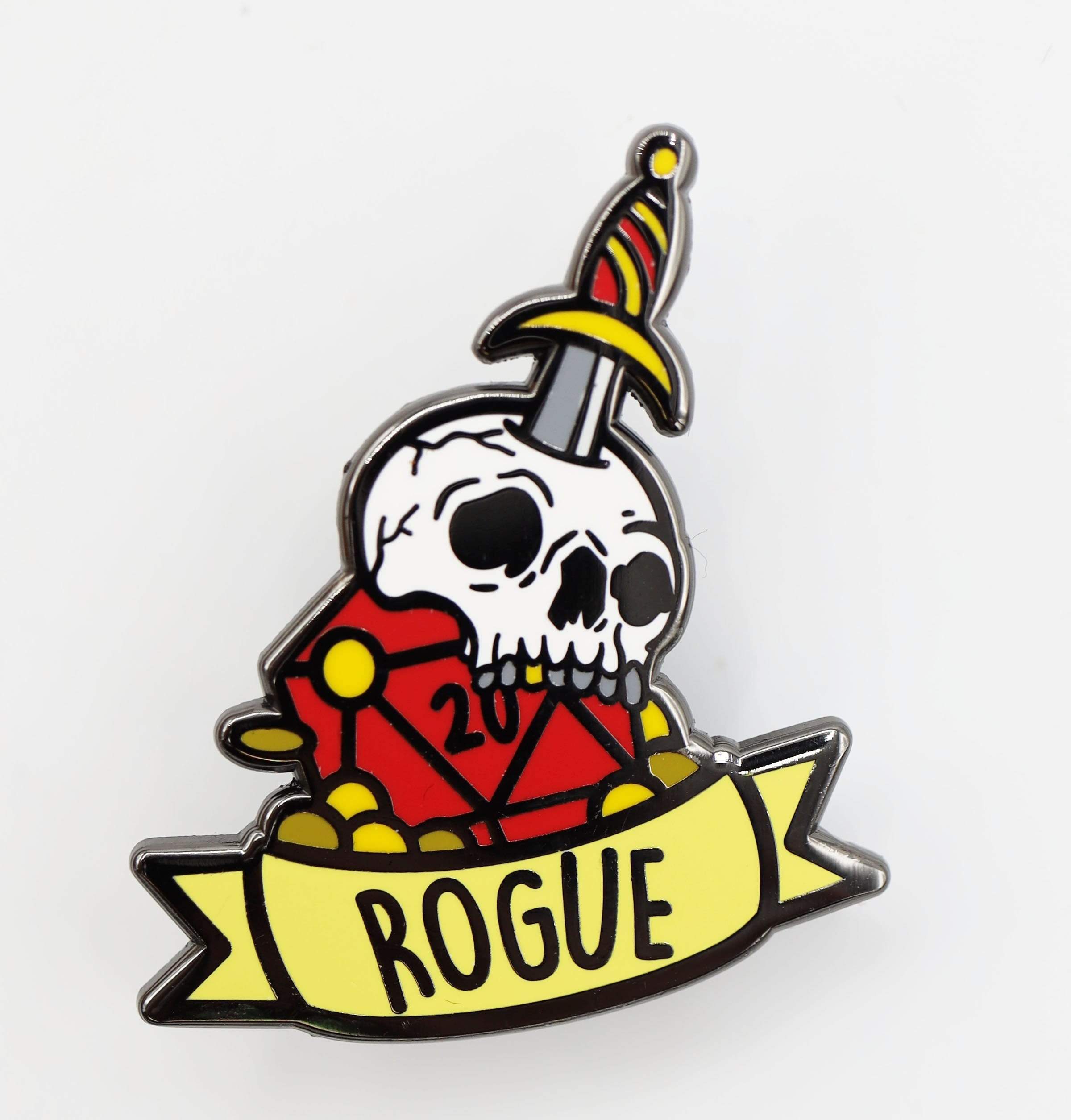 Foam Brain Pin: Class Banner Rogue | Dragon's Lair Comics and Fantasy Houston TX