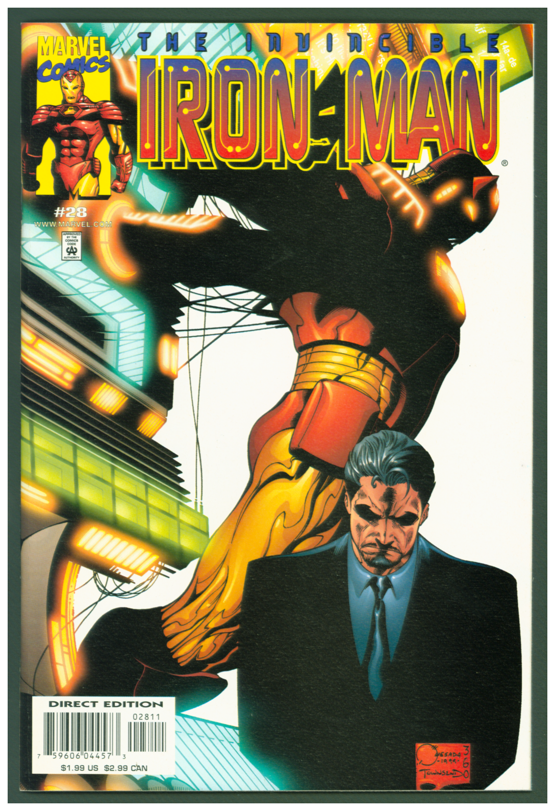 Invincible Iron Man #28 2000 | Dragon's Lair Comics and Fantasy Houston TX