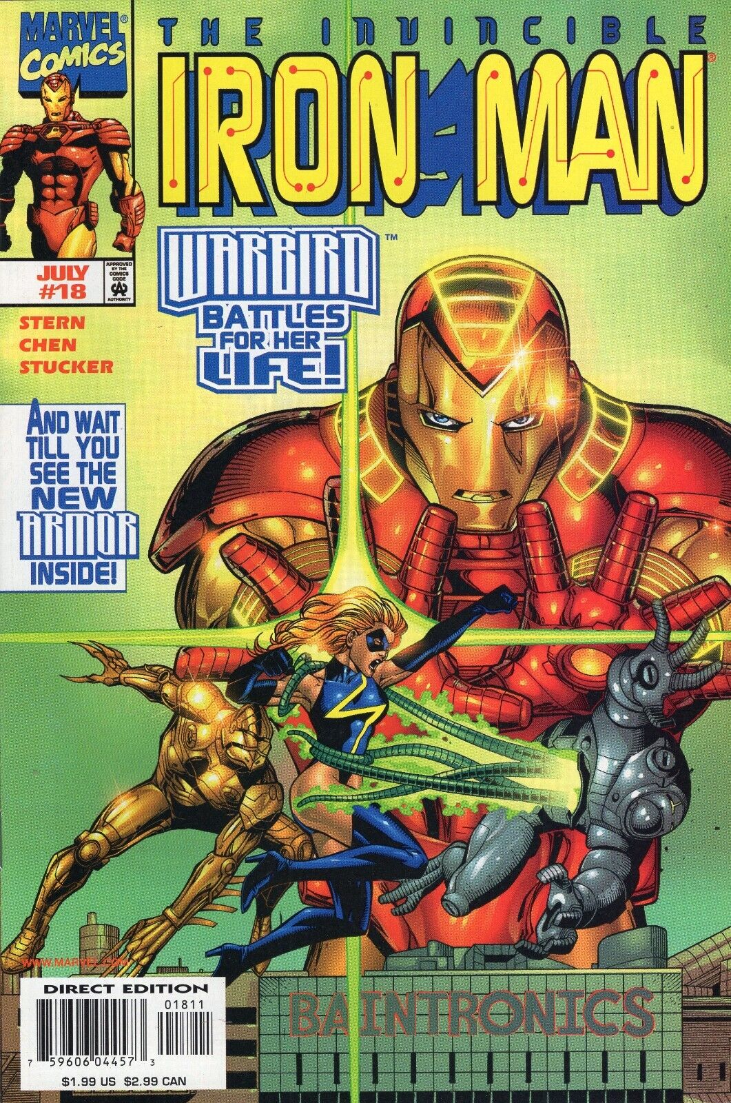 Invincible Iron Man #17 1999 | Dragon's Lair Comics and Fantasy Houston TX