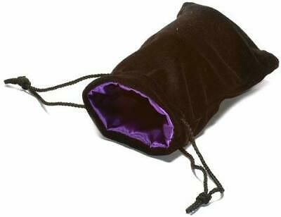 Koplow Large Dice Bag Black Velvet and Purple Satin | Dragon's Lair Comics and Fantasy Houston TX