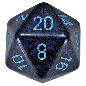 Chessex d20 34mm Speckled Cobalt | Dragon's Lair Comics and Fantasy Houston TX