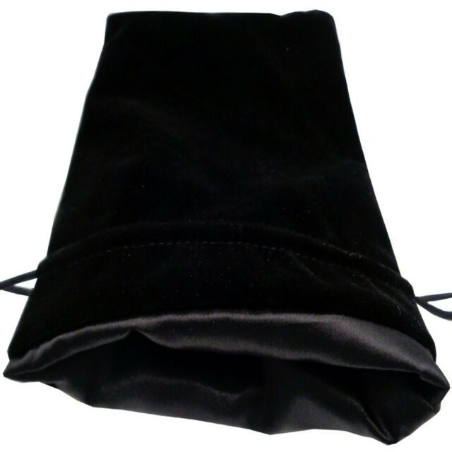 DO NOT USE - FanRoll Large Black Velvet Dice Bag with Black Satin Lining | Dragon's Lair Comics and Fantasy Houston TX