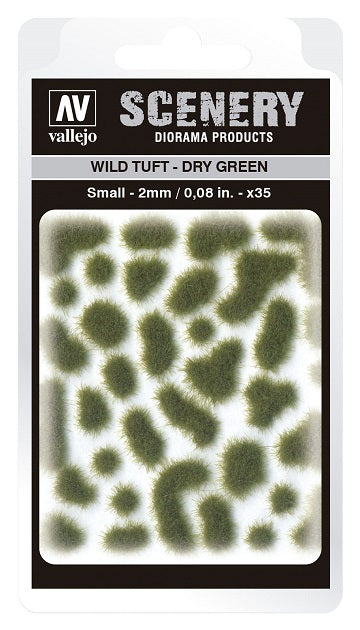 Vallejo Scenery: Wild Tuft - Dry Green (2mm) | Dragon's Lair Comics and Fantasy Houston TX