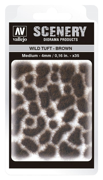 Vallejo Scenery: Wild Tuft - Brown (4mm) | Dragon's Lair Comics and Fantasy Houston TX