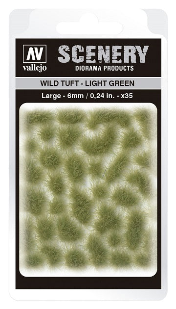 Vallejo Scenery: Wild Tuft - Light Green (6mm) | Dragon's Lair Comics and Fantasy Houston TX