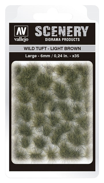 Vallejo Scenery: Wild Tuft - Light Brown (6mm) | Dragon's Lair Comics and Fantasy Houston TX