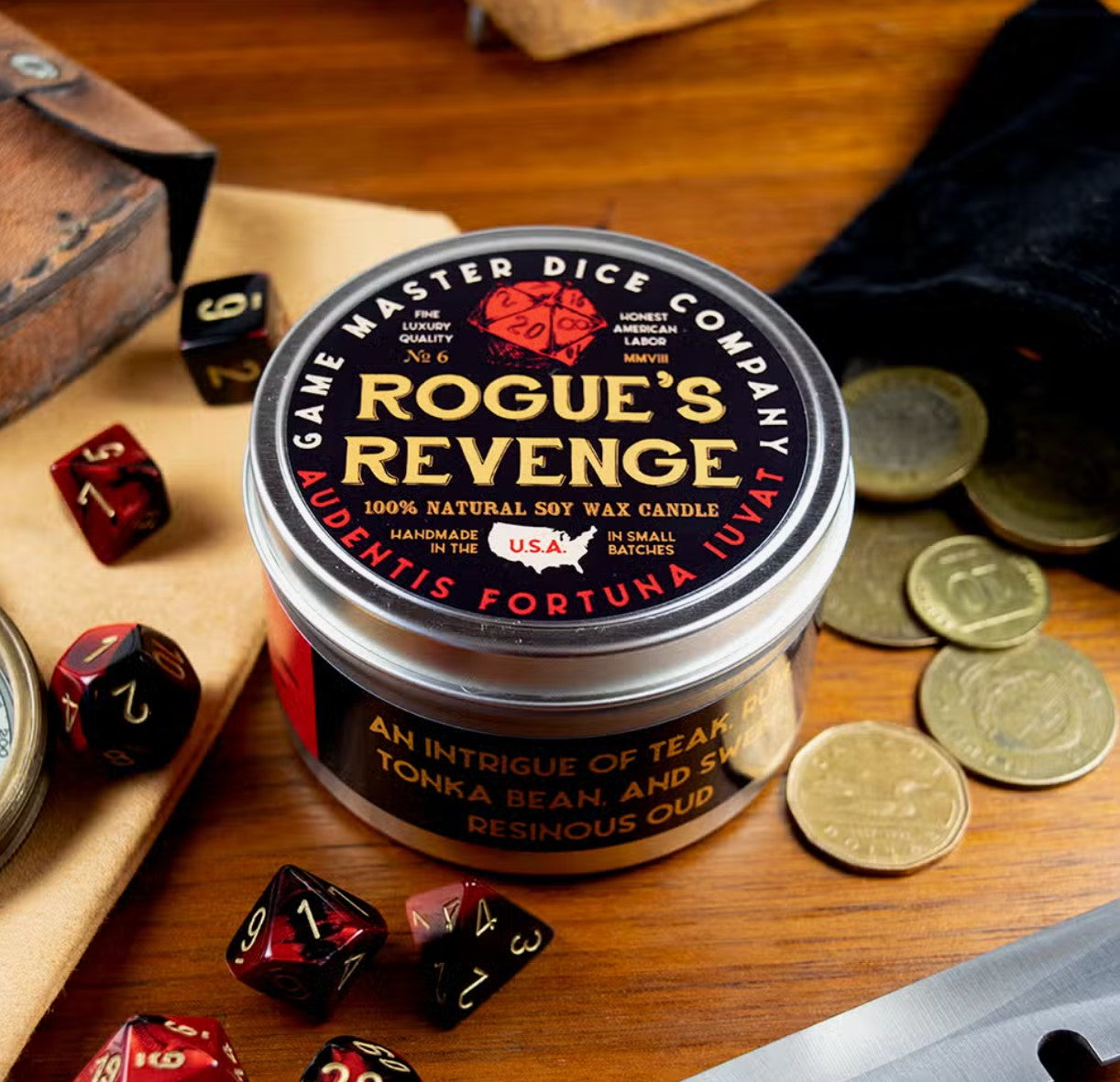 Game Master Dice RPG Candles Assorted Scents | Odin's Place