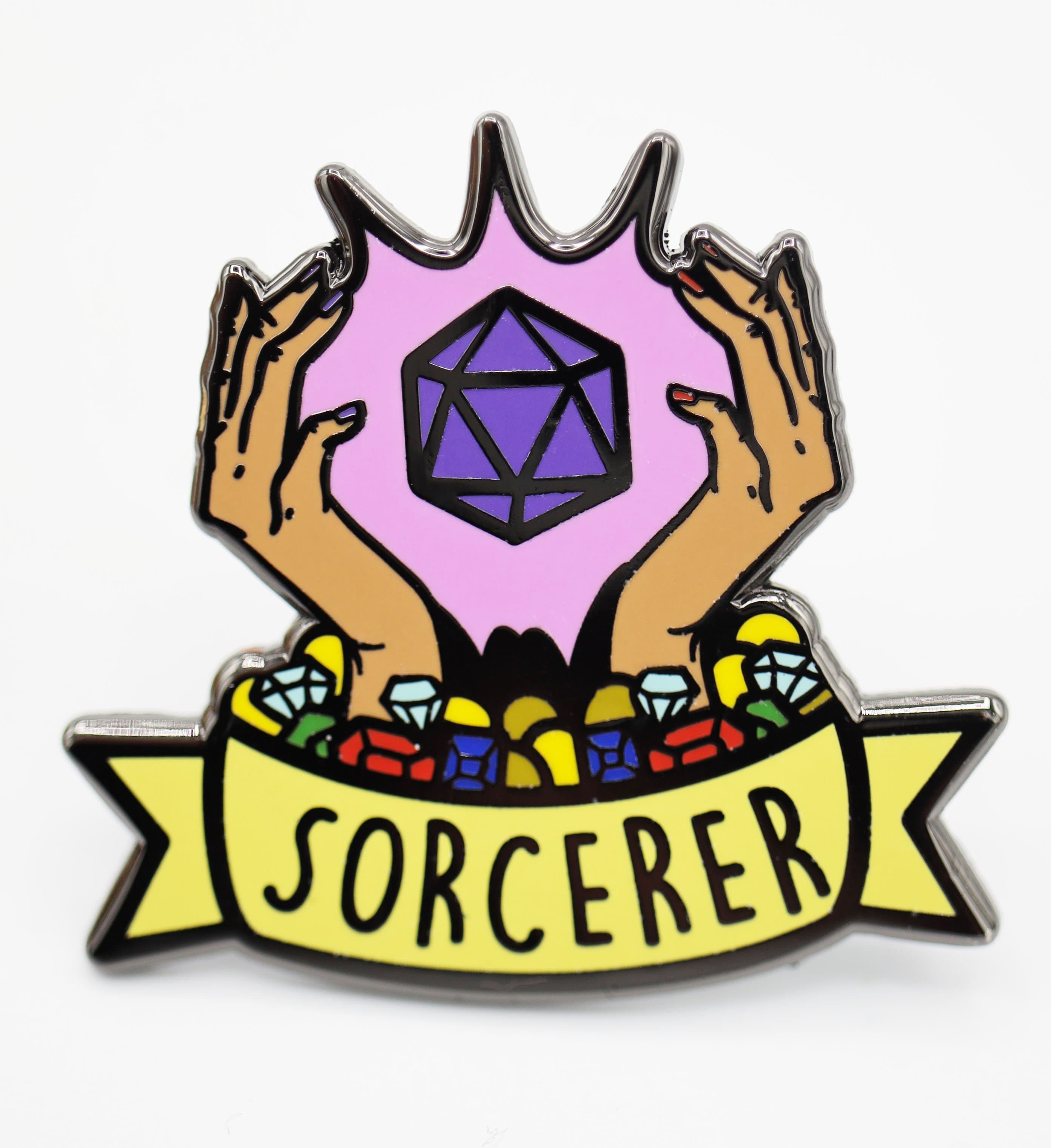 Foam Brain Pin: Class Banner Sorcerer | Dragon's Lair Comics and Fantasy Houston TX