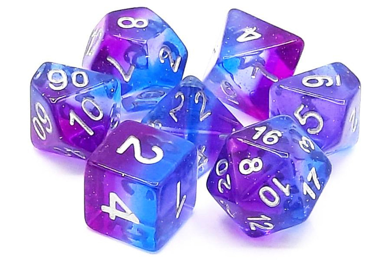 Old School Dice Gradients - Southern Lights Poly 7 Set | Dragon's Lair Comics and Fantasy Houston TX