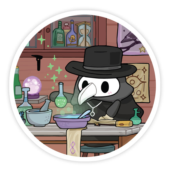 Squishable Plague Doctor Lab Sticker | Dragon's Lair Comics and Fantasy Houston TX