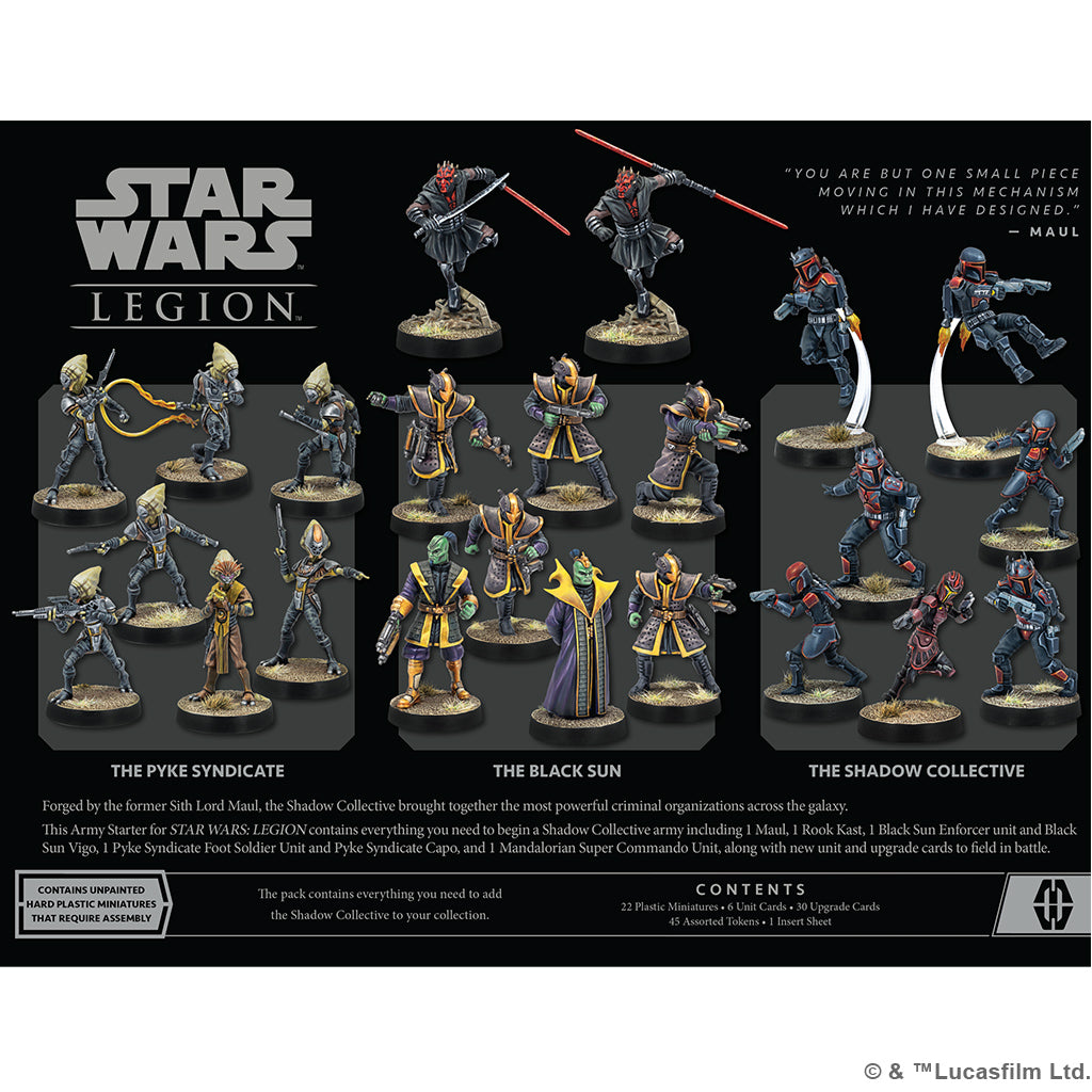 Star Wars Legion: Shadow Collective Mercenary Starter Set | Dragon's Lair Comics and Fantasy Houston TX