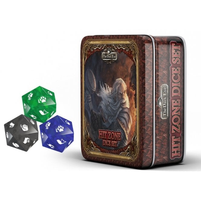 Dark Eye RPG Dice Poly 7 Set with Tin | Dragon's Lair Comics and Fantasy Houston TX