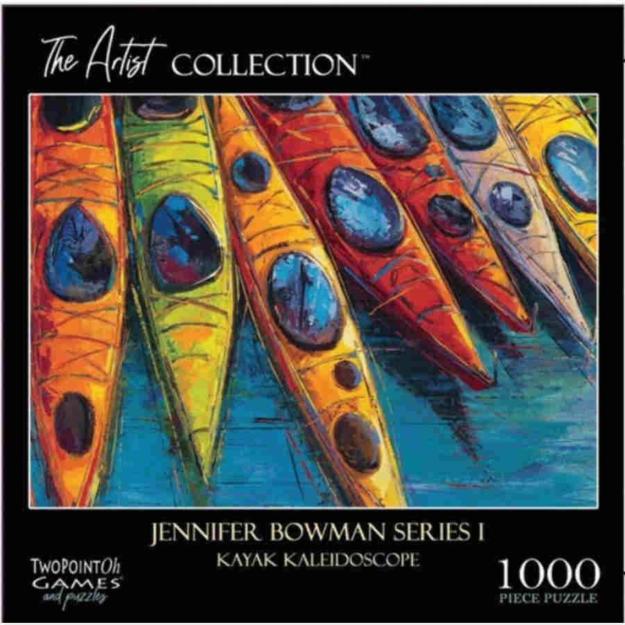 The Artist Collection 1000 Piece Puzzle: Kayak Kaleidoscope | Dragon's Lair Comics and Fantasy Houston TX