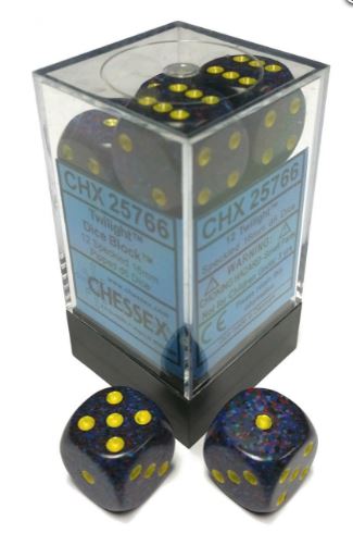 Chessex Speckled: 16mm D6 Twilight (12) | Dragon's Lair Comics and Fantasy Houston TX