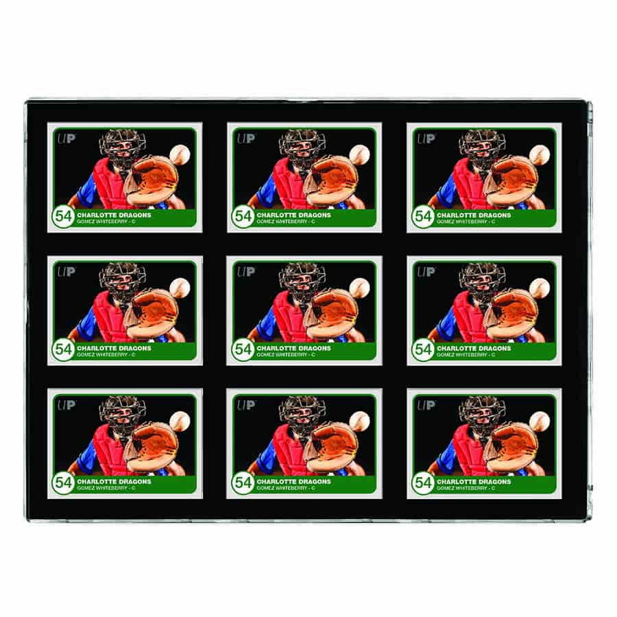 Ultra Pro Card Holder 9-Card Black Border One-Touch 35pt | Dragon's Lair Comics and Fantasy Houston TX