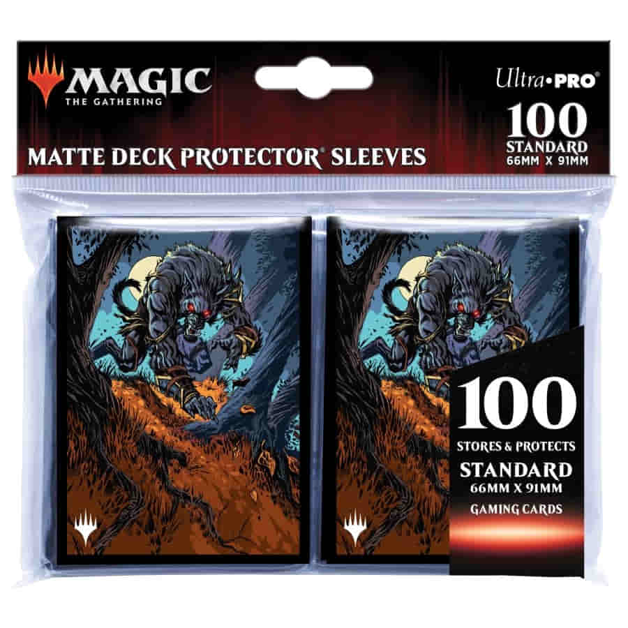 Ultra Pro: Magic the Gathering: Innistrad Midnight Hunt Deck protectors V1 (100CT) | Dragon's Lair Comics and Fantasy Houston TX