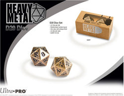 ULTRA PRO: HEAVY METAL DICE - D20 SET OF 2 | Dragon's Lair Comics and Fantasy Houston TX