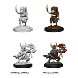 Wizkids Dungeons and Dragons: NOLZUR'S MARVELOUS UNPAINTED MINIATURES -W6-FEMALE HALFLING FIGHTER | Dragon's Lair Comics and Fantasy Houston TX